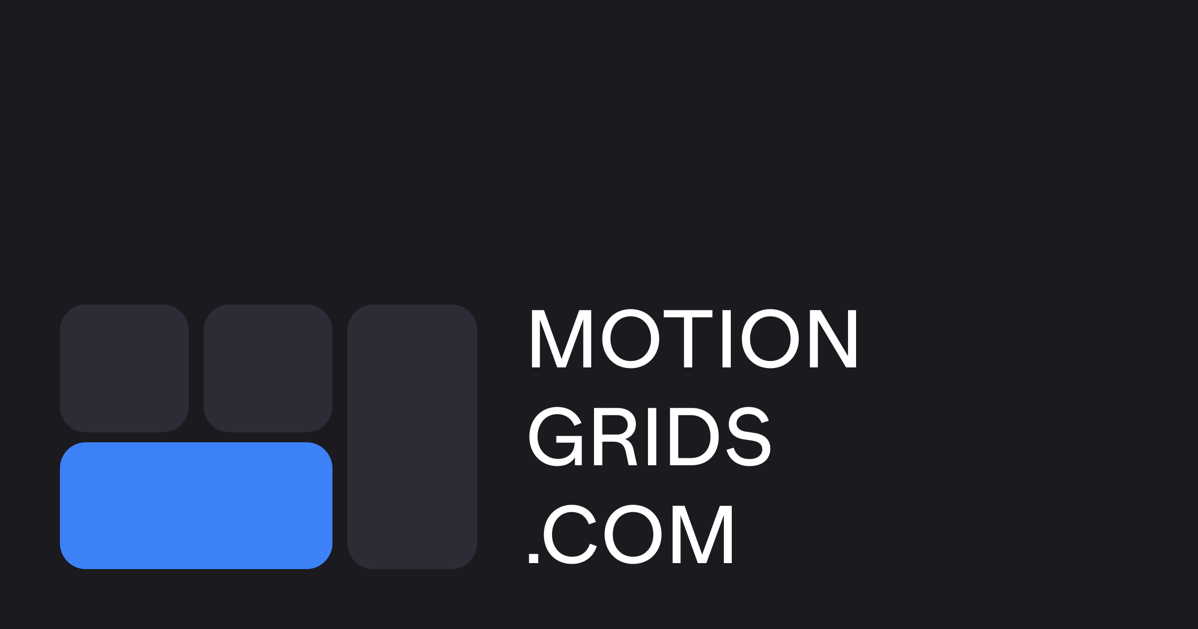 MotionGrids.com - Create beautiful animated Bento Grids